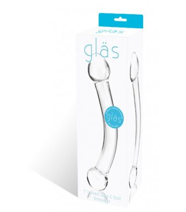 Glas Curved G Spot Stimulator Glass Dildo Mindre Penisstav I Glas