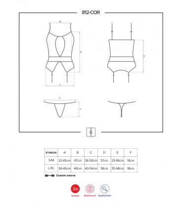 Obsessive - 812 Corset & Thong