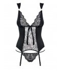Obsessive - Charmea Corset & Thong, Black
