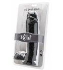 Get Real - 10 Inch Dildo with Balls, Svart