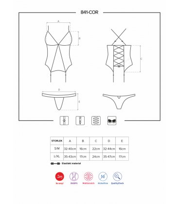 Obsessive - 841 Corset & Thong