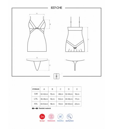 Obsessive - 837 chemise & thong