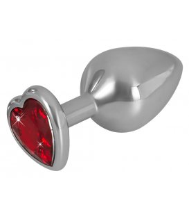 Aluminium Heart Butt Plug, Medium