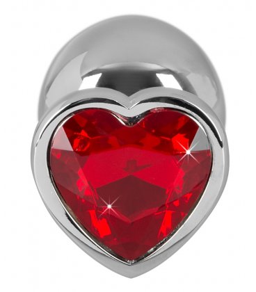 Aluminium Heart Butt Plug, Medium