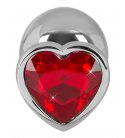 Aluminium Heart Butt Plug, Medium