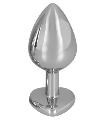 Aluminium Heart Butt Plug, Medium