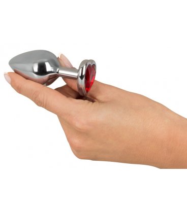 Aluminium Heart Butt Plug, Medium