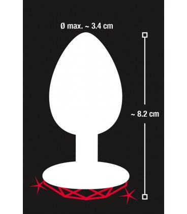 Aluminium Heart Butt Plug, Medium
