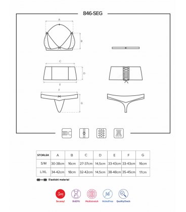 Obsessive - 846 Garter Set