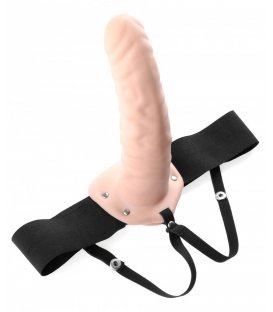 8 Inch Hollow Strap-On, Light