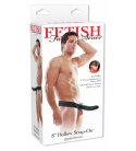 8 Inch Hollow Strap-On, Black