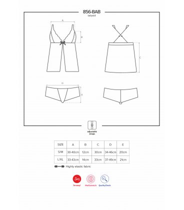 Obsessive - 856 Babydoll & Panties