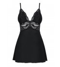 Obsessive - 810 Babydoll & Thong, Black