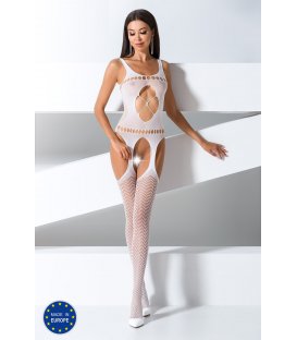 Passion - Bodystocking BS057, White