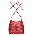 Obsessive - 860 Chemise & Thong, Red