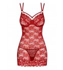 Obsessive - 860 Chemise & Thong, Red