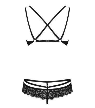 Obsessive - 860 Set & Thong, Black