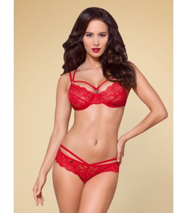 Obsessive - 860 Set & Thong, Red