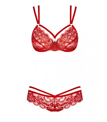 Obsessive - 860 Set & Thong, Red