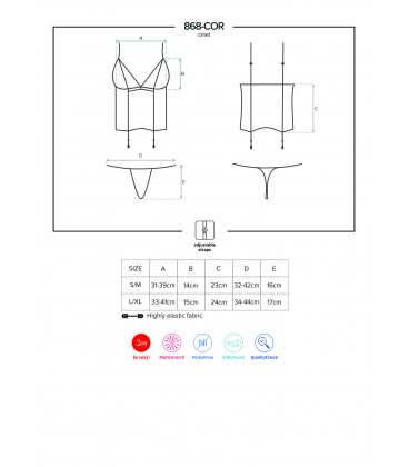Obsessive - 868 Corset & Thong