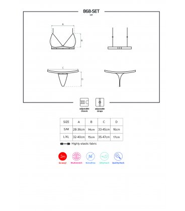 Obsessive - 868 Set & Thong
