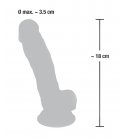 Medical Silicone Dildo, 18cm