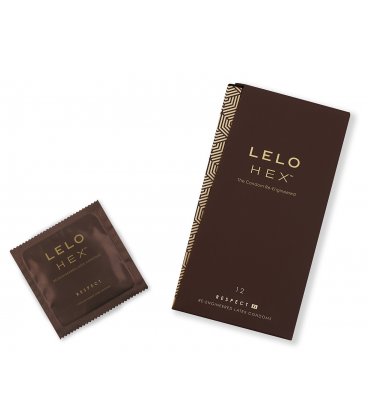 Lelo - HEX Respect XL kondomer, 12-pack