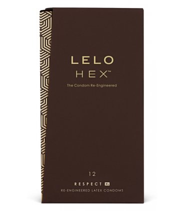 Lelo - HEX Respect XL kondomer, 12-pack