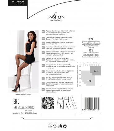 Passion - TI020 Stockings, Red