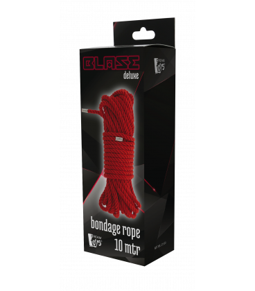 Blaze Deluxe Bondage Rope, 10m - Red