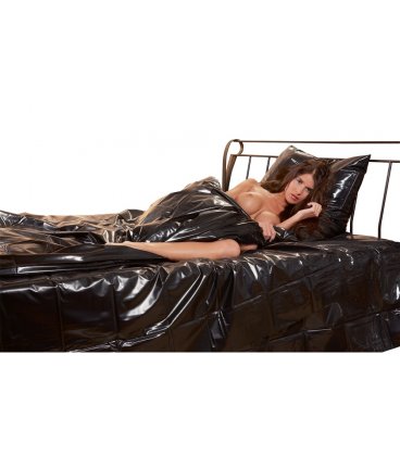 Påslakan i vinyl - svart