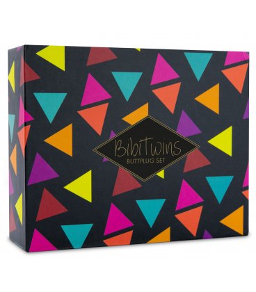 FeelzToys - Bibi Twin Butt Plug Set, Black