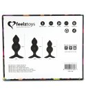 FeelzToys - Bibi Twin Butt Plug Set, Black