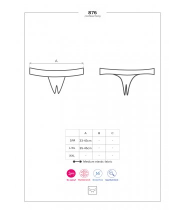 Obsessive - 876 Crotchless Thong