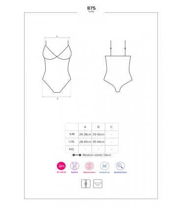 Obsessive - 875 Crotchless Teddy