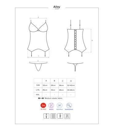 Obsessive - Ailay Corset & Thong