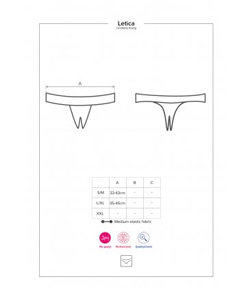 Obsessive - Letica Crotchless Thong
