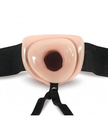 Dr Skin - 7" Hollow Strap-On, Vanilla