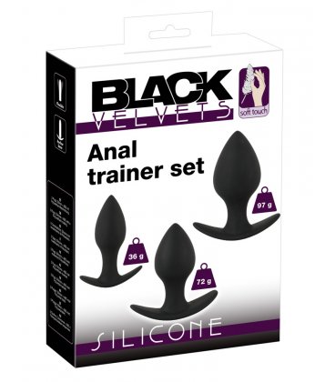 Black Velvets - 3-piece Anal Trainer Set