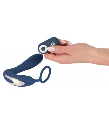 Vibrating Prostate Plug with Cock Ring