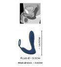 Vibrating Prostate Plug with Cock Ring