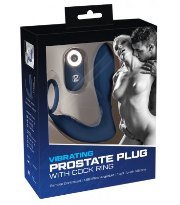 Vibrating Prostate Plug with Cock Ring