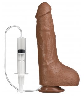 Bust It - Squirting Realistic Cock, Light Brown