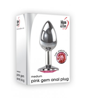 Pink Gem Anal Plug, Medium