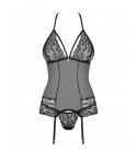 Obsessive - 838 Corset & Thong, Black