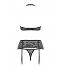 Obsessive - 838 Garter Set, Black