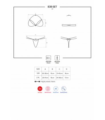 Obsessive - 838 Set, Black