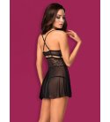 Obsessive - 838 Babydoll & Thong, Black
