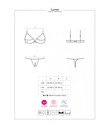 Obsessive - Luvae Cupless Set & Thong