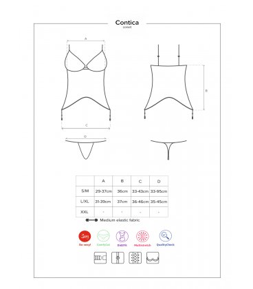 Obsessive - Contica Corset & Thong